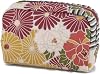 Corazon Small Makeup Bag (Retro Flower Blue), Made in Japan Japanese Kimono Design,Zipper Cosmetic Travel Toiletry Pouch for Women Girls