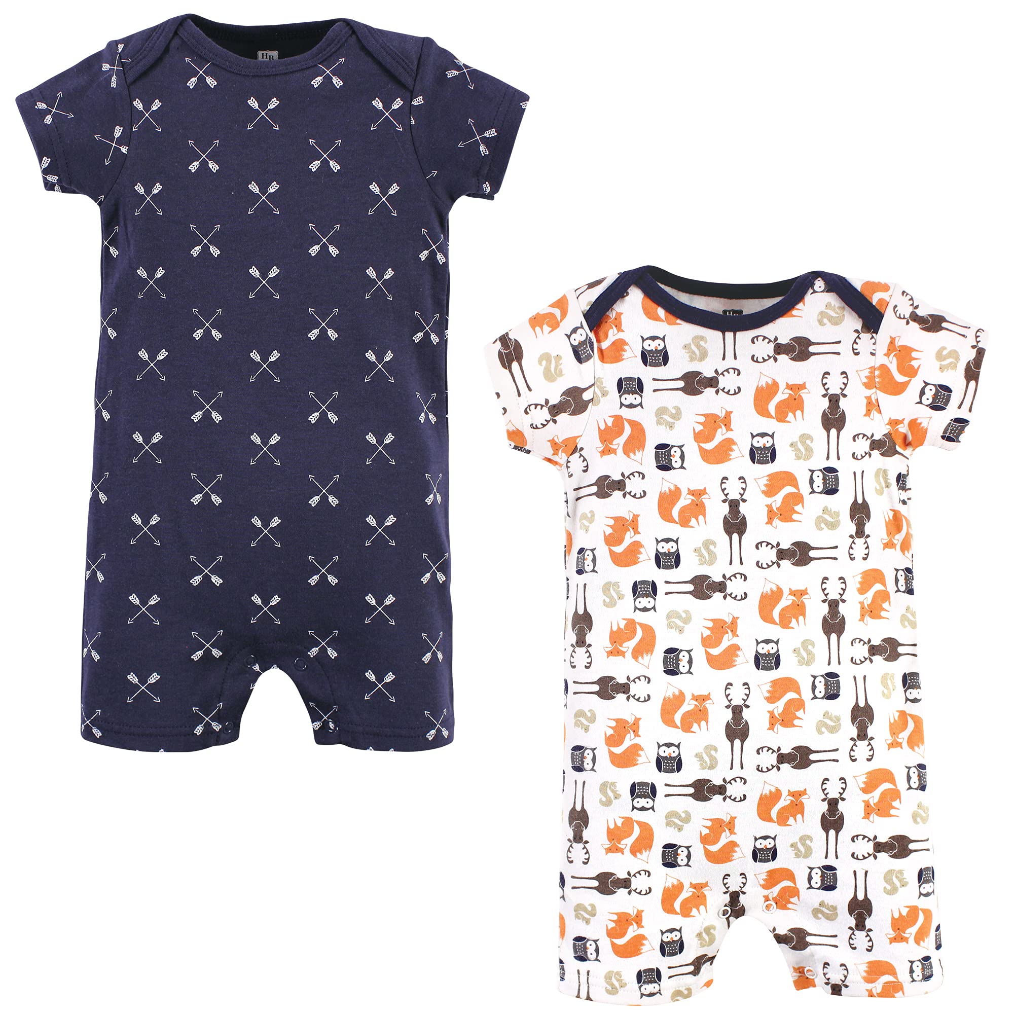 Hudson Baby Unisex Cotton Rompers