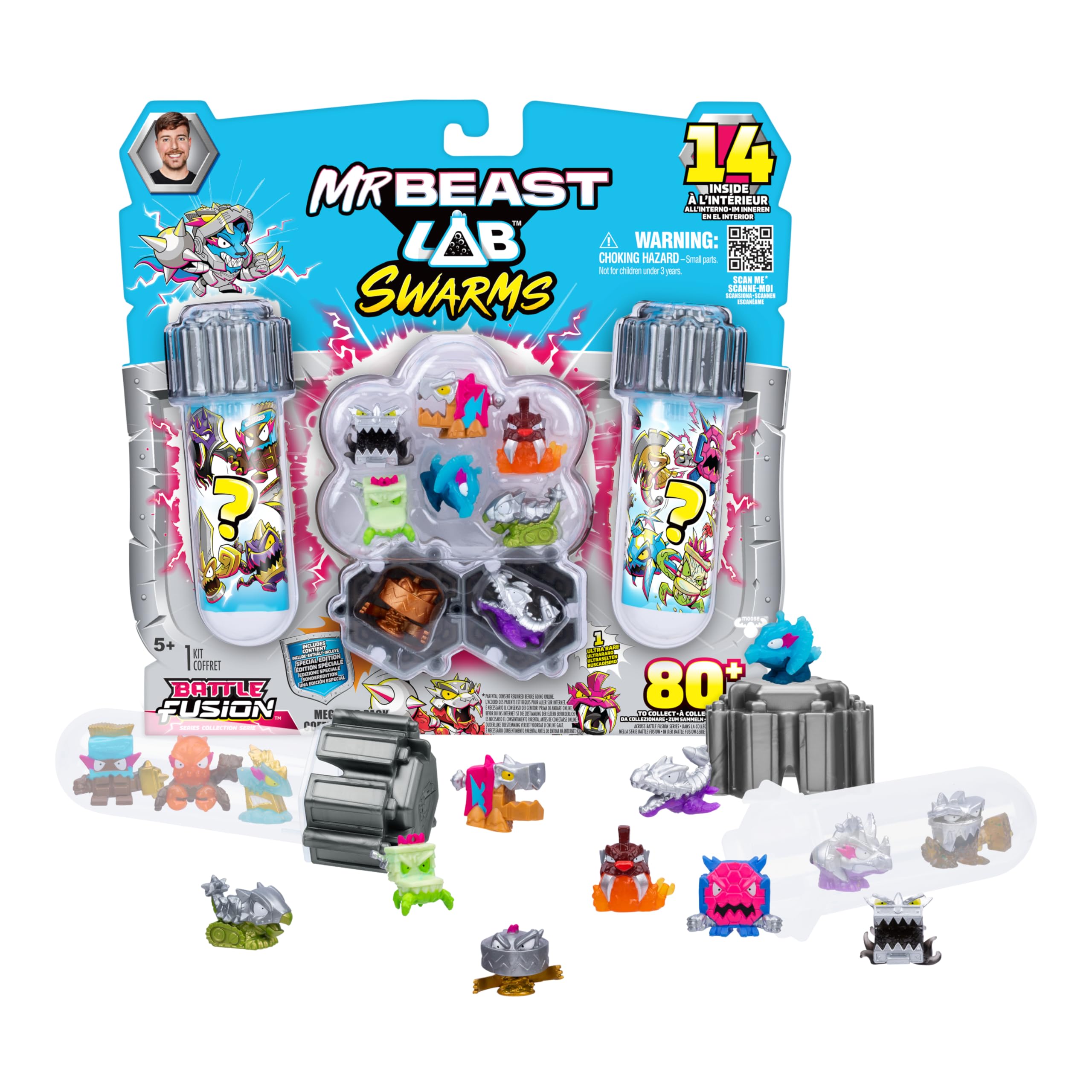 Amazon.com: MrBeast Lab Swarms Battle Fusion Series Mega Lab Pack