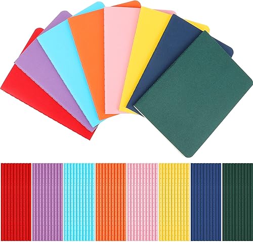 Paquete de 80 mini cuadernos, coloridos cuadernos de bolsillo pequeño, mini cuaderno de notas para suministros de oficina, suministros escolares,