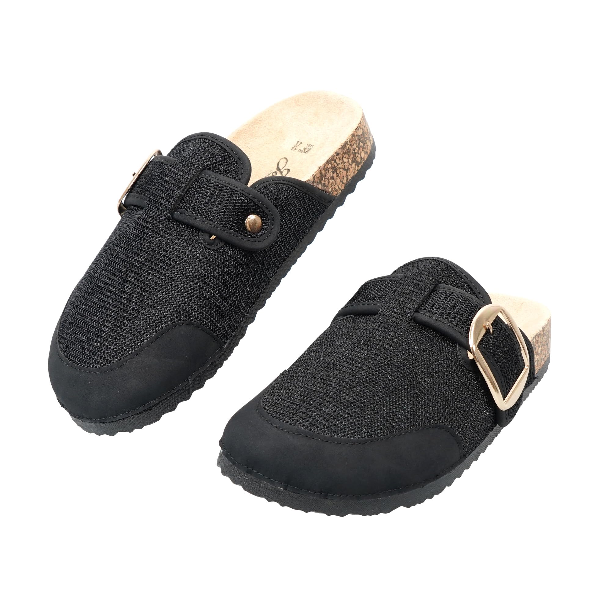 Ciabatte Con Sughero Donna Ciabatte Donna Antiscivolo Zoccoli Legno Fibbie Regolabili WCT260304 IT