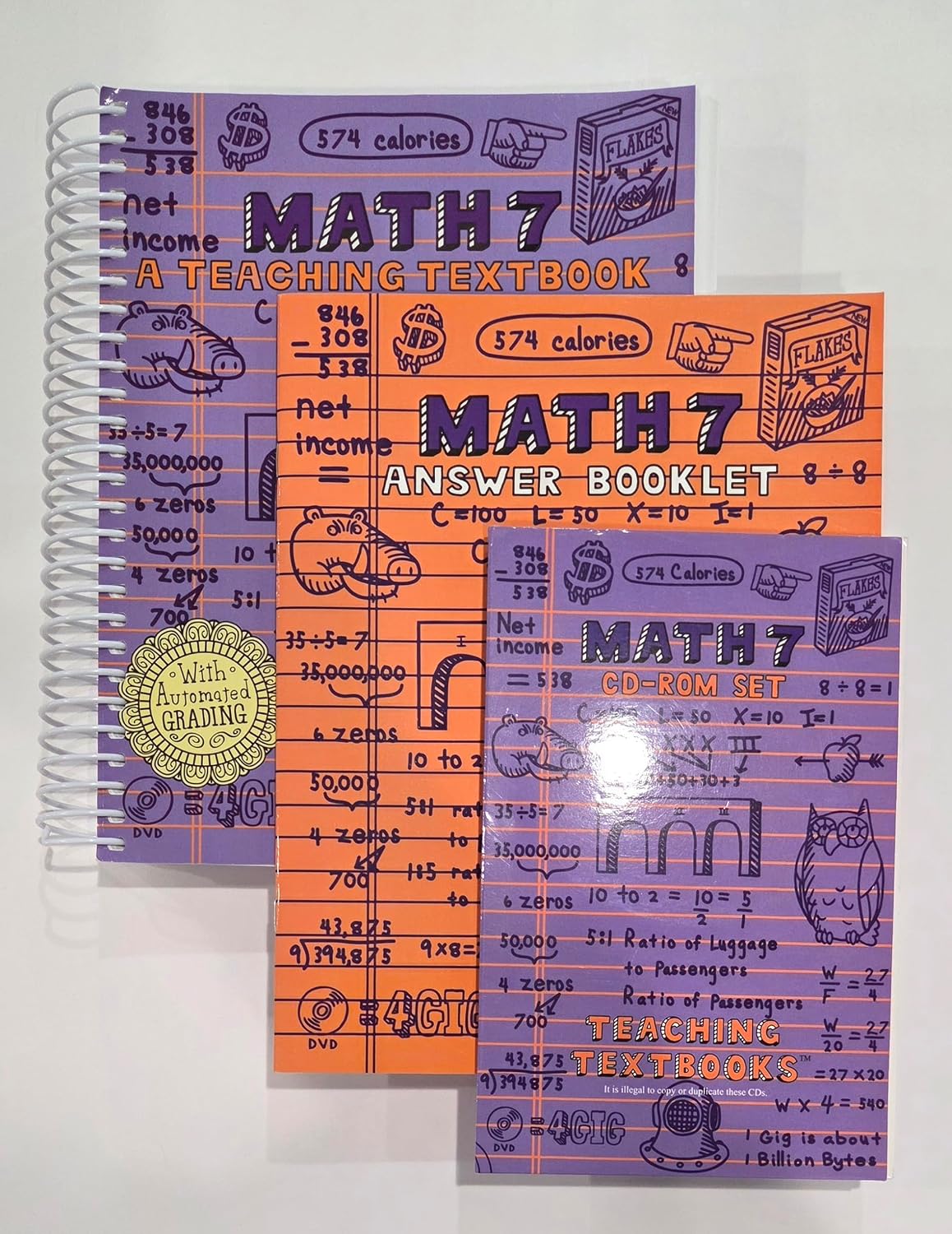67 Math Book Teaching Textbooks Math 7 Complete Set: unknown author: Amazon.com: Books