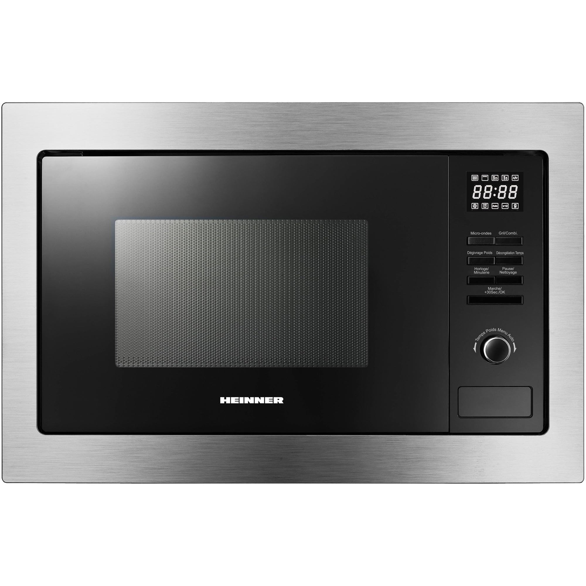HMW-MDBI25GDIX Einbau-Mikrowellenofen – Digitale Steuerung, 1000 W Grill, Kombi- & Auftaufunktionen, Edelstahl-Design, Platzsparend, Gleichmäßige Erwärmung, Zuverlässig, 5 Jahre Garantie
