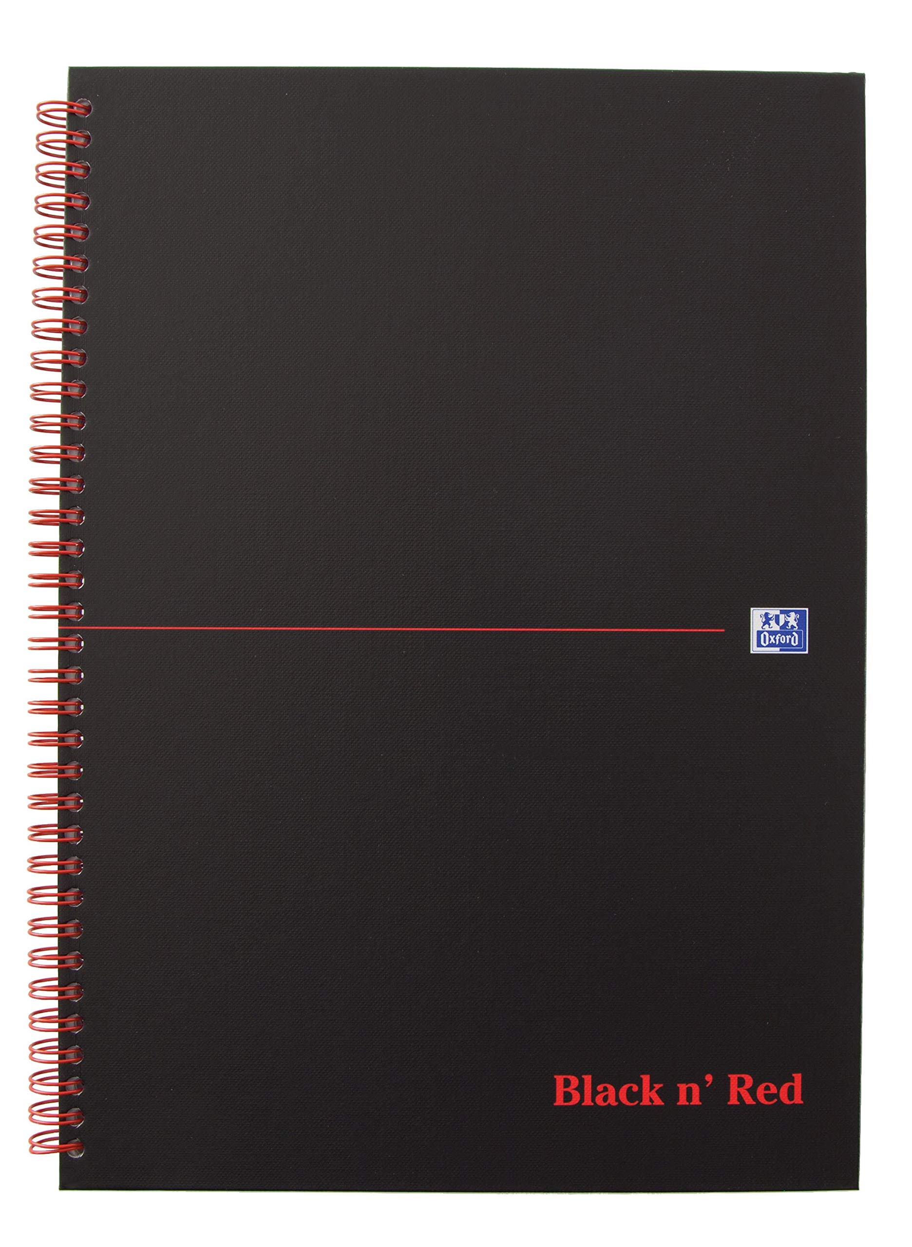 Oxford 400047606 libro rilegato A righe A5, 5 Stück Nero/rosso, 5 Pezzi