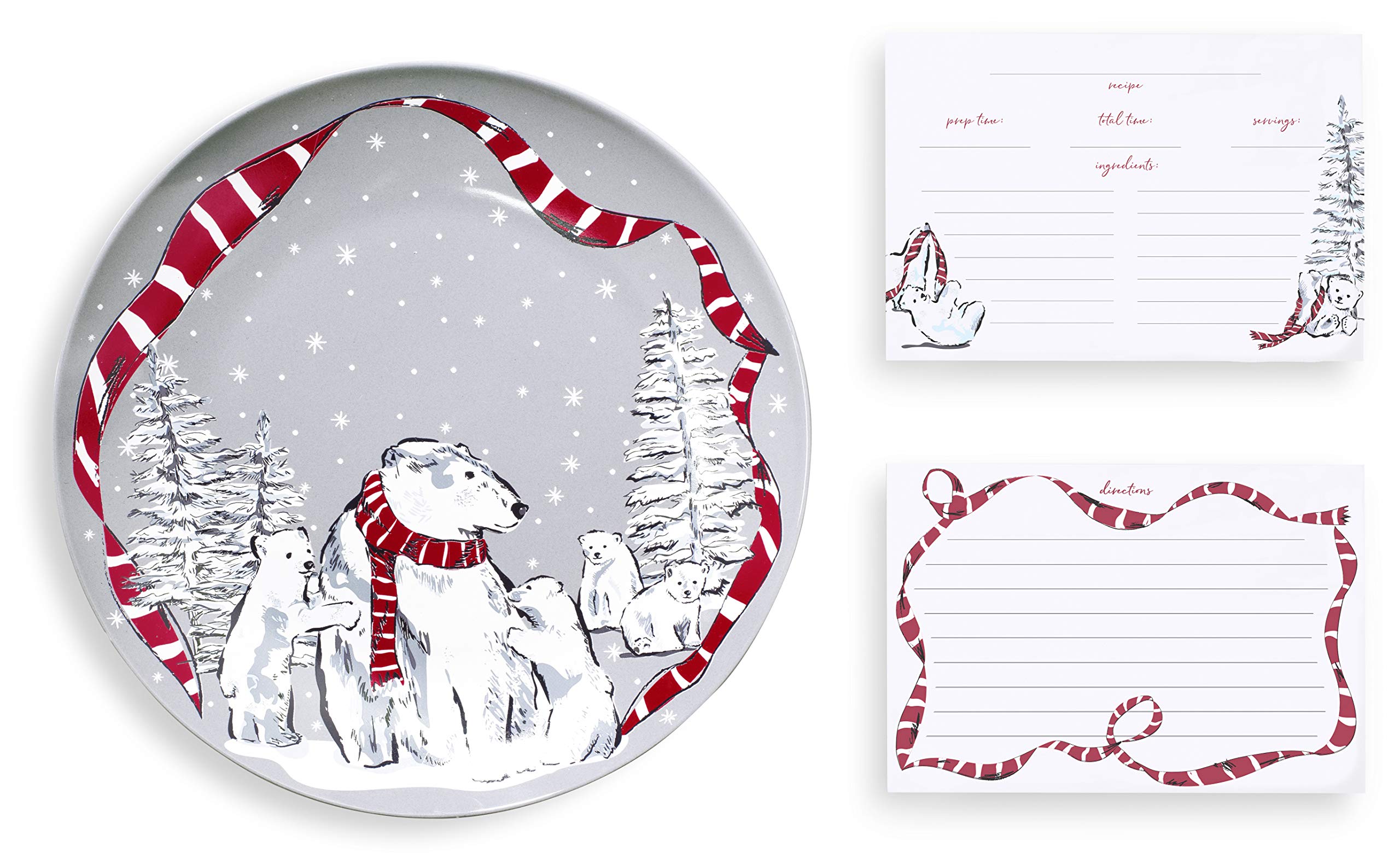 Assiettes à biscuits de Noël Vera Bradley pour vos goûters festifs en famille