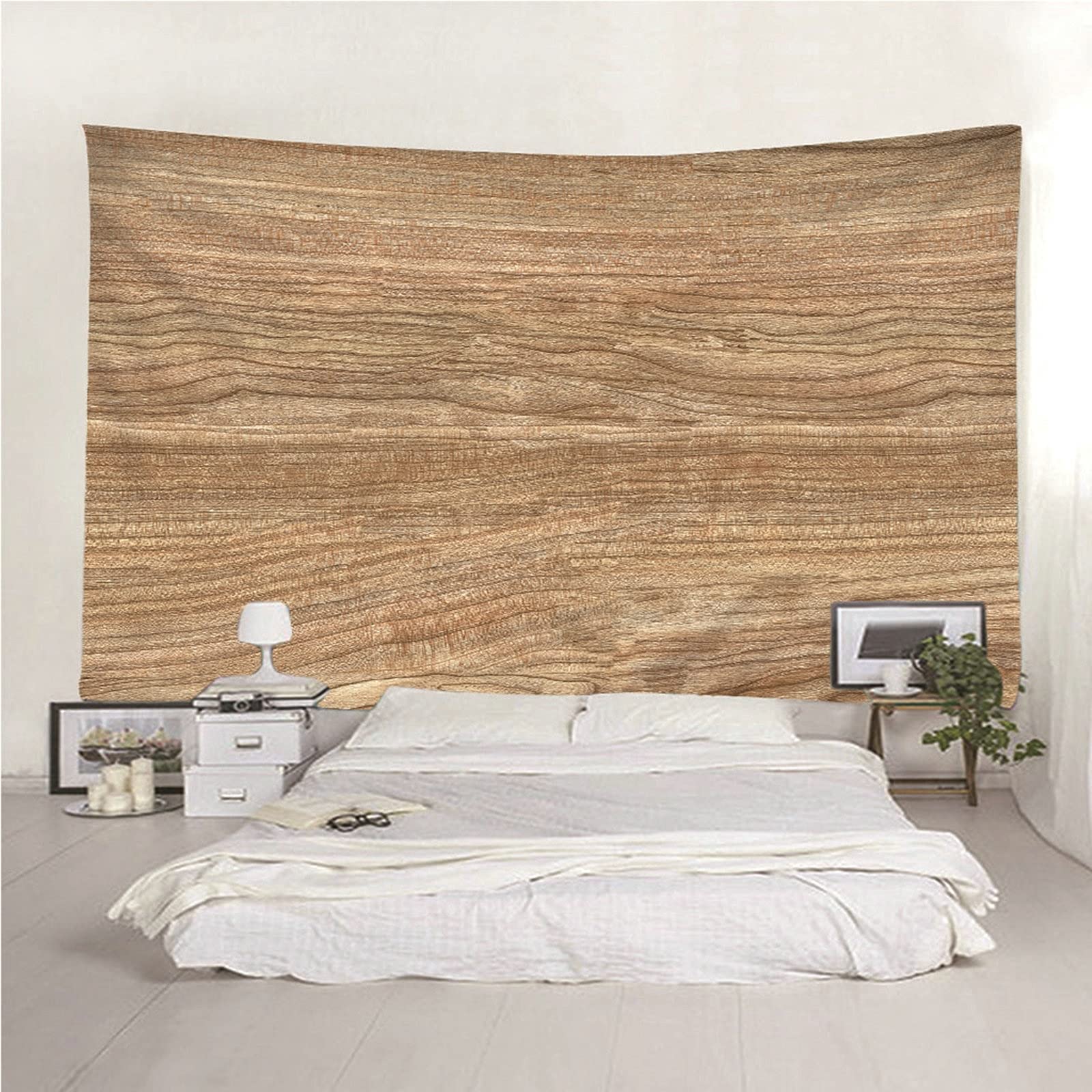 Aeici - Arazzo da parete per camera da letto, grande decorazione da parete in legno, per camera da letto, dormitorio (240 x 220 cm)