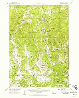 YellowMaps Pringle SD topo map, 162500 Scale, 15 X 15 Minute, Historical, 1956, Updated 1958, 21 x 17 in - Tyvek