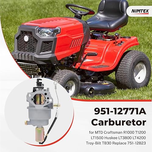 Miniatura 2 de 951-12771A Carburador con filtro de aire para MTD Craftsman R1000 T1200 T1000 LT1500 Huskee LT3800 LT4200 Troy-Bilt TB30 TB30R TB42 Yard-Man Tractor