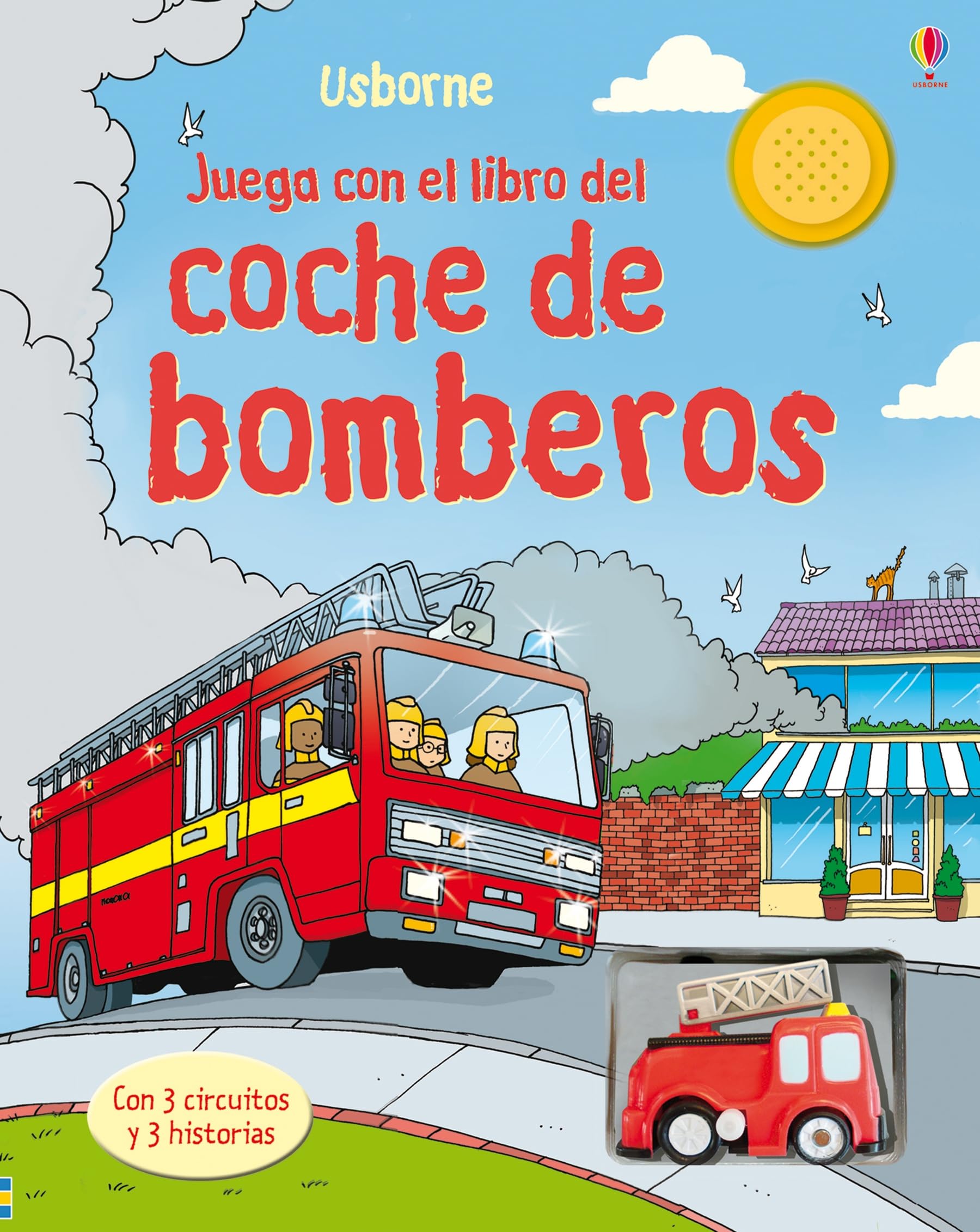Juega con el libro del coche de bomberos (Libros con juguete de cuerda)