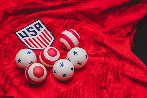 Miniatura 5 de STIGA Paquete de 6 pelotas de tenis de mesa con estrellas y rayas - 1.575in ITTF tamaño y peso reglamentario