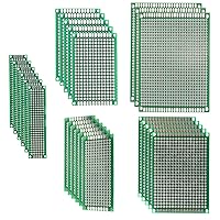 Vista 1 de Placa de prototipo de PCB, tableros de soldadura en blanco de doble cara con 5 tamaños, placa de circuito impreso universal para soldadura