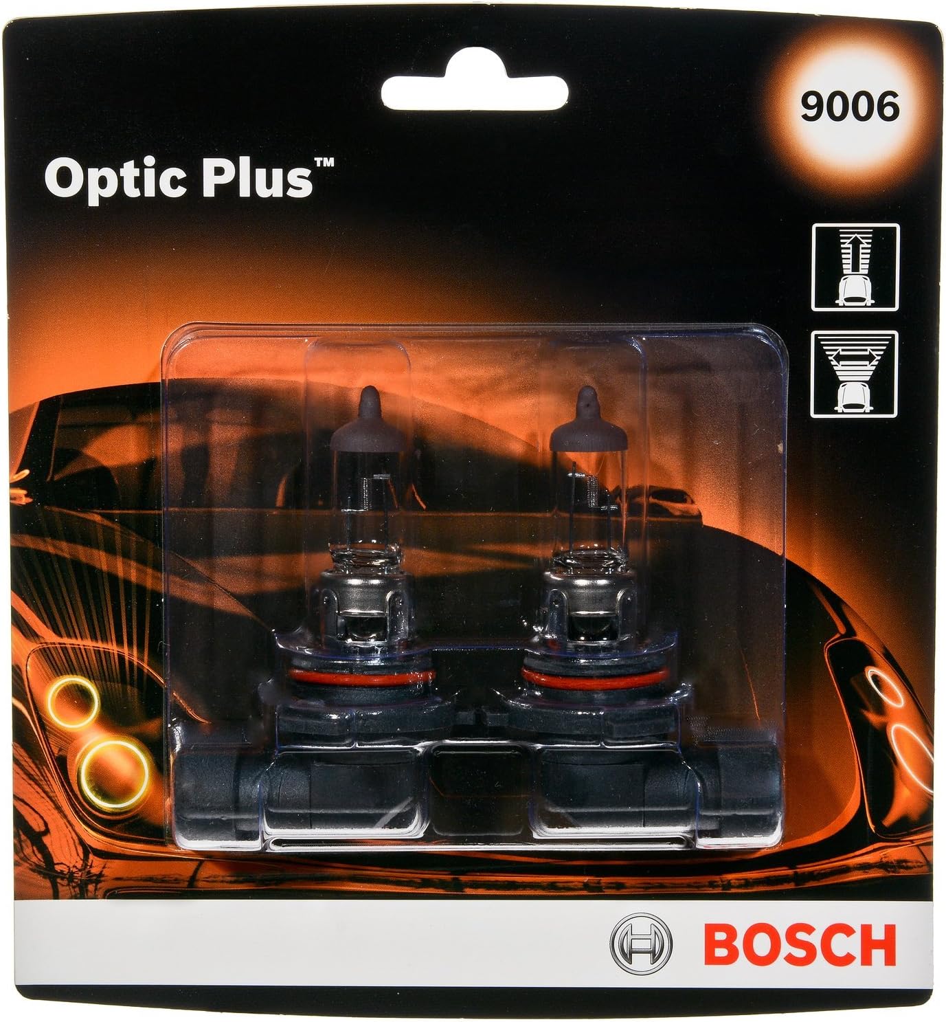 Bosch 9006 Optic Plus Upgrade Halogen Capsule, Pack of 2