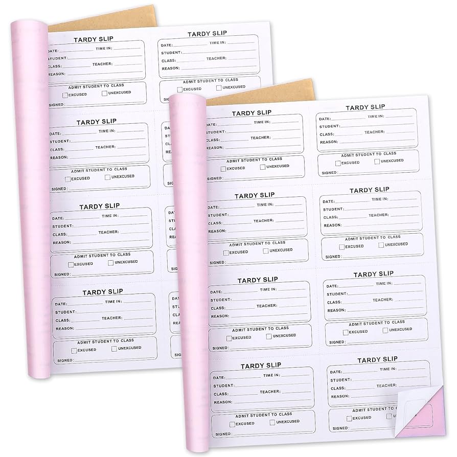 amazon-com-engrowtic-400-pcs-tardy-slip-book-with-carbonless-duplicates-tardy-slips-per-book-easy-removal-tear-carbonless-form-register-copy-notebook-for-school-recording-student-late-arrivals-office-products for Free Printable Printable Tardy Slips Amazon.com : Engrowtic 400 Pcs Tardy Slip Book with Carbonless Duplicates Tardy Slips Per Book Easy Removal Tear Carbonless Form Register Copy Notebook for School Recording Student Late Arrivals : Office Products for Free Printable Printable Tardy Slips