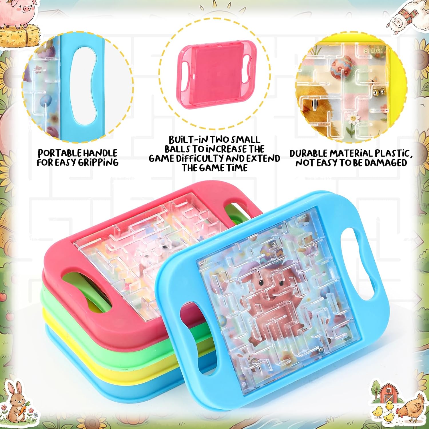 JellyArch 36 Pcs Mini Maze Puzzle Bulk for Kids Small Maze Cubes Game Educational Handheld Puzzle Travel Games Graduation Classroom Exchange Gifts for Students Adults (Pastel)