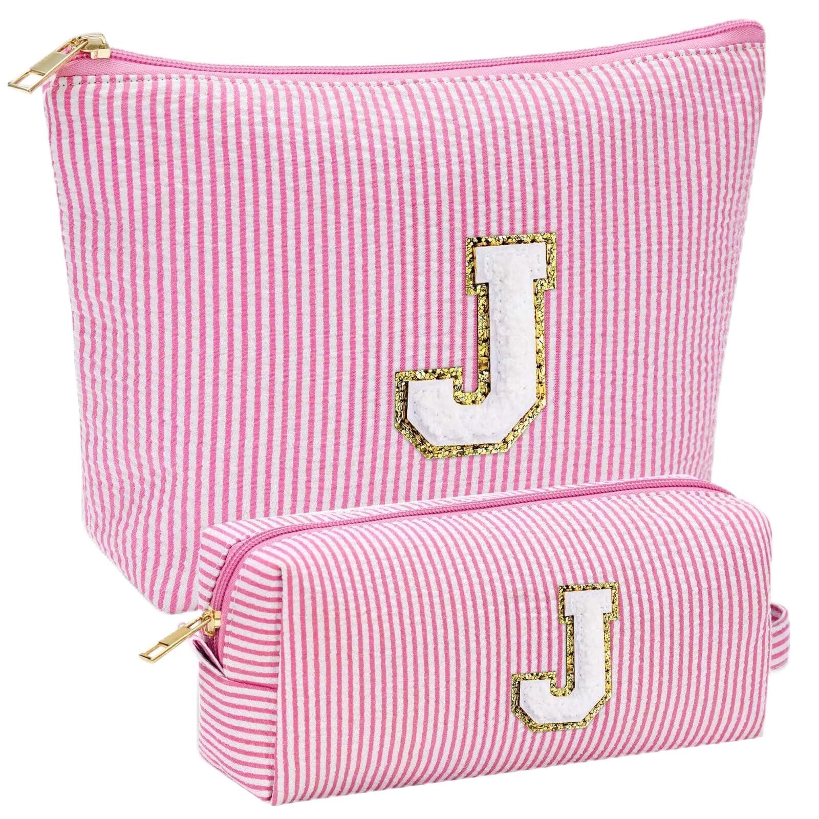 YOOLIFE Geschenk Mädchen Damen - Kosmetiktasche Damen Reise Make up Tasche Schminktasche Mädchen mit Buchstaben, Geburtstagsgeschenk für Frauen Teenager Mädchen Freundin Schwester Mama