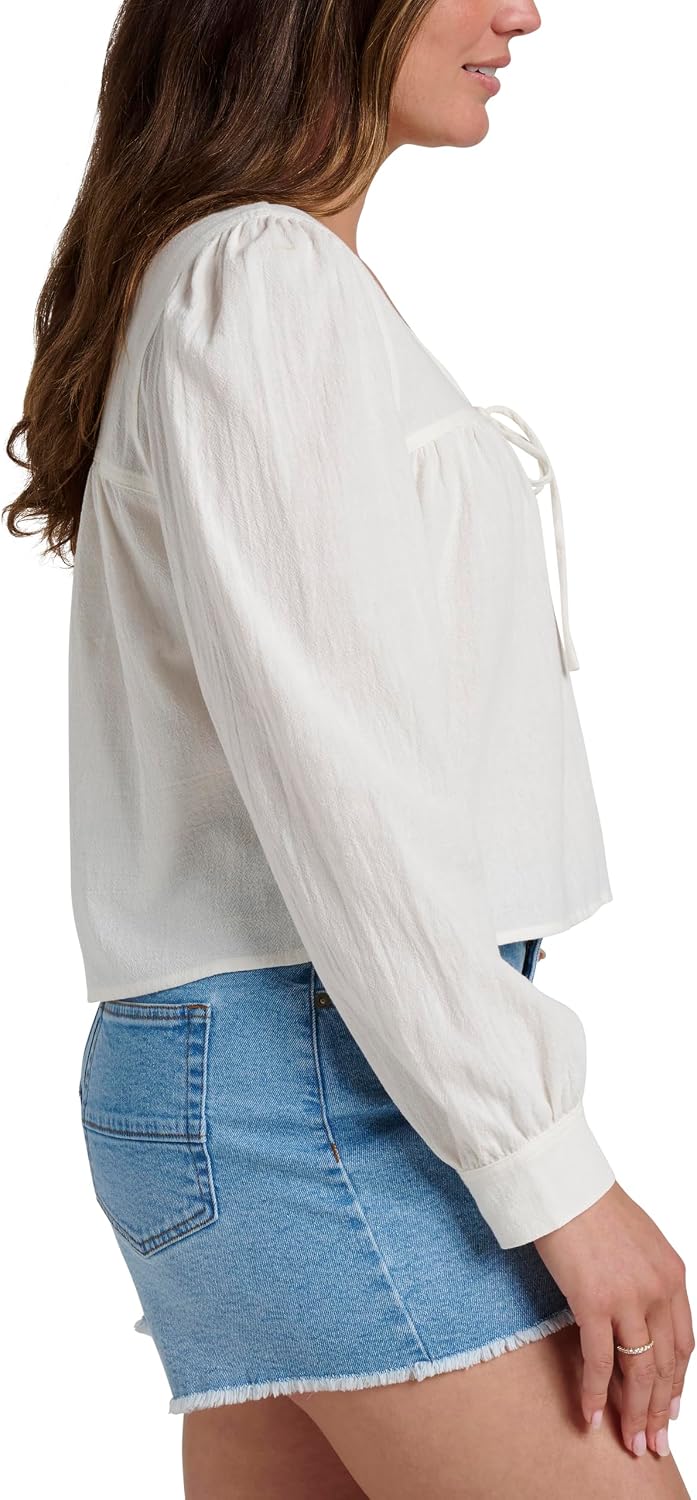 Quiksilver Women's Kelsey Cotton Cropped Blouse