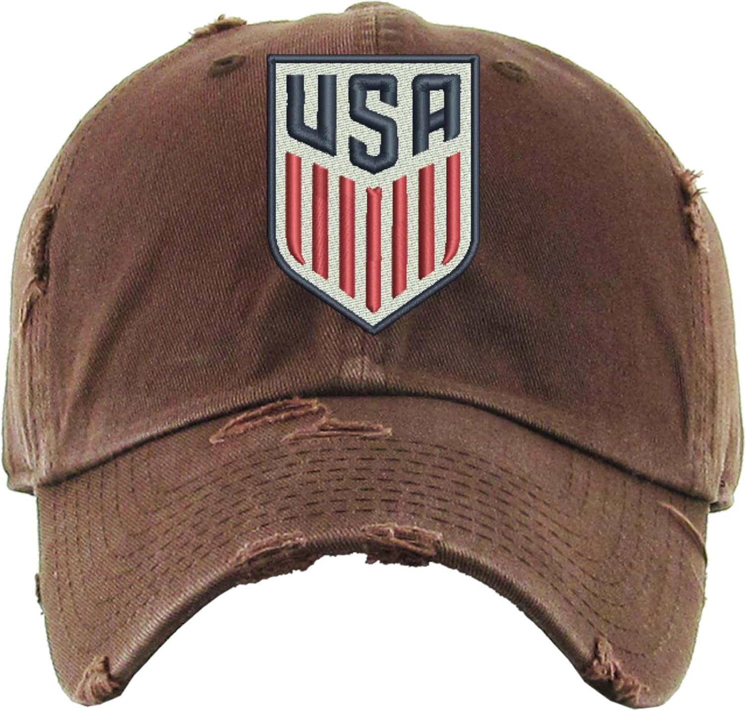 ALLNTRENDS USA Soccer Hat Embroidered Dad Hat Team Fans US Flag Cap