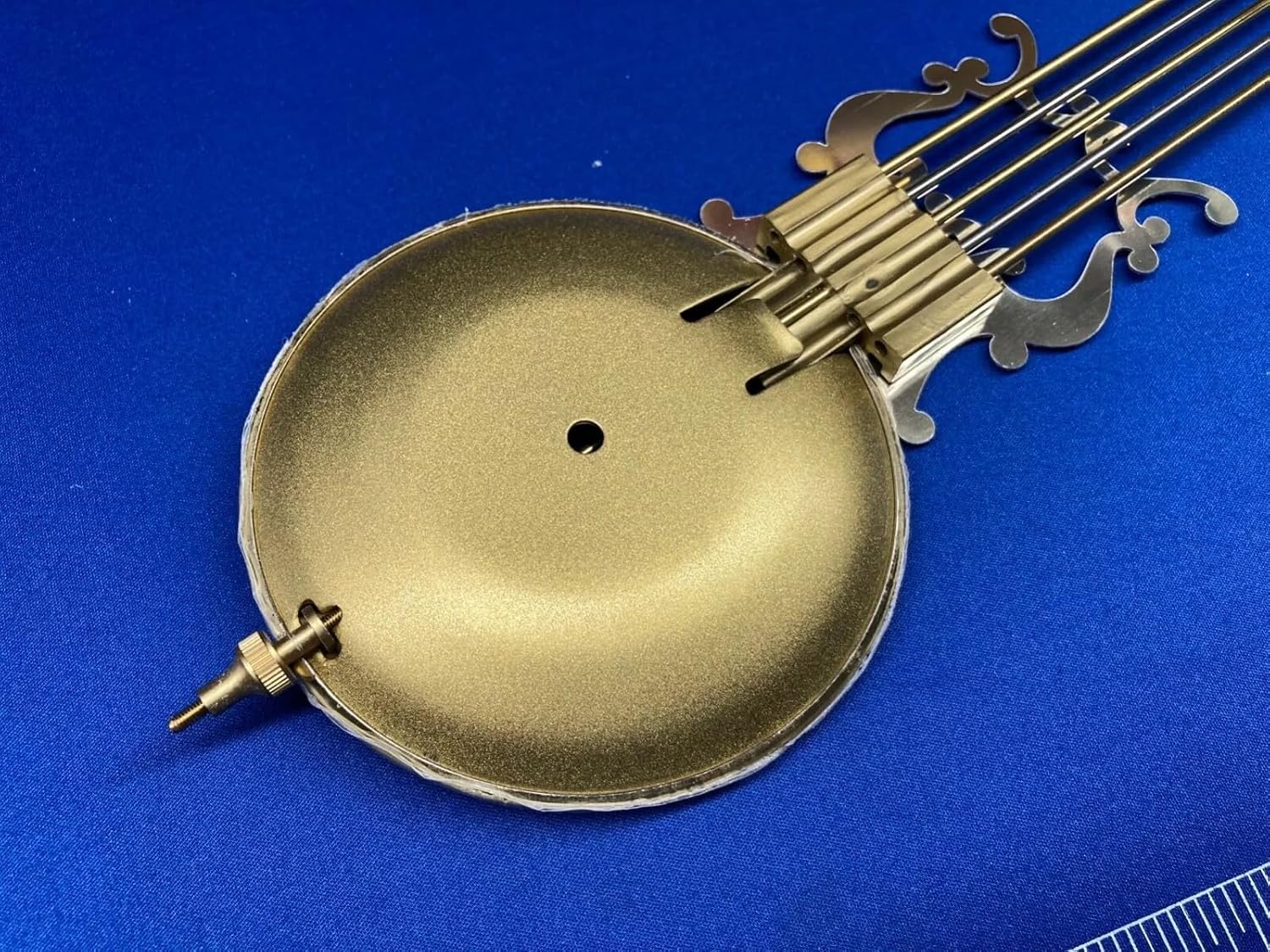 Hermle Lyre Pendulum for Clock Movement, 48 cm Movement, Brass Finish, Decorative Design