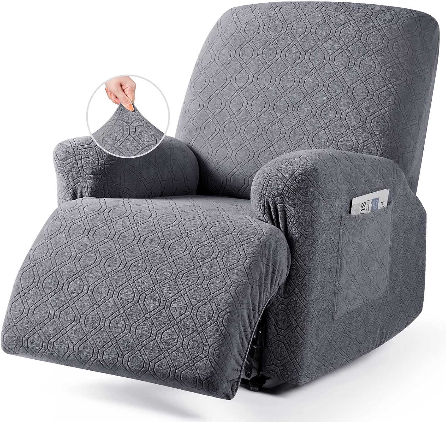 VANSOFY Recliner Chair Cover, 3Pieces Stretch Recliner Covers for Recliner Chair