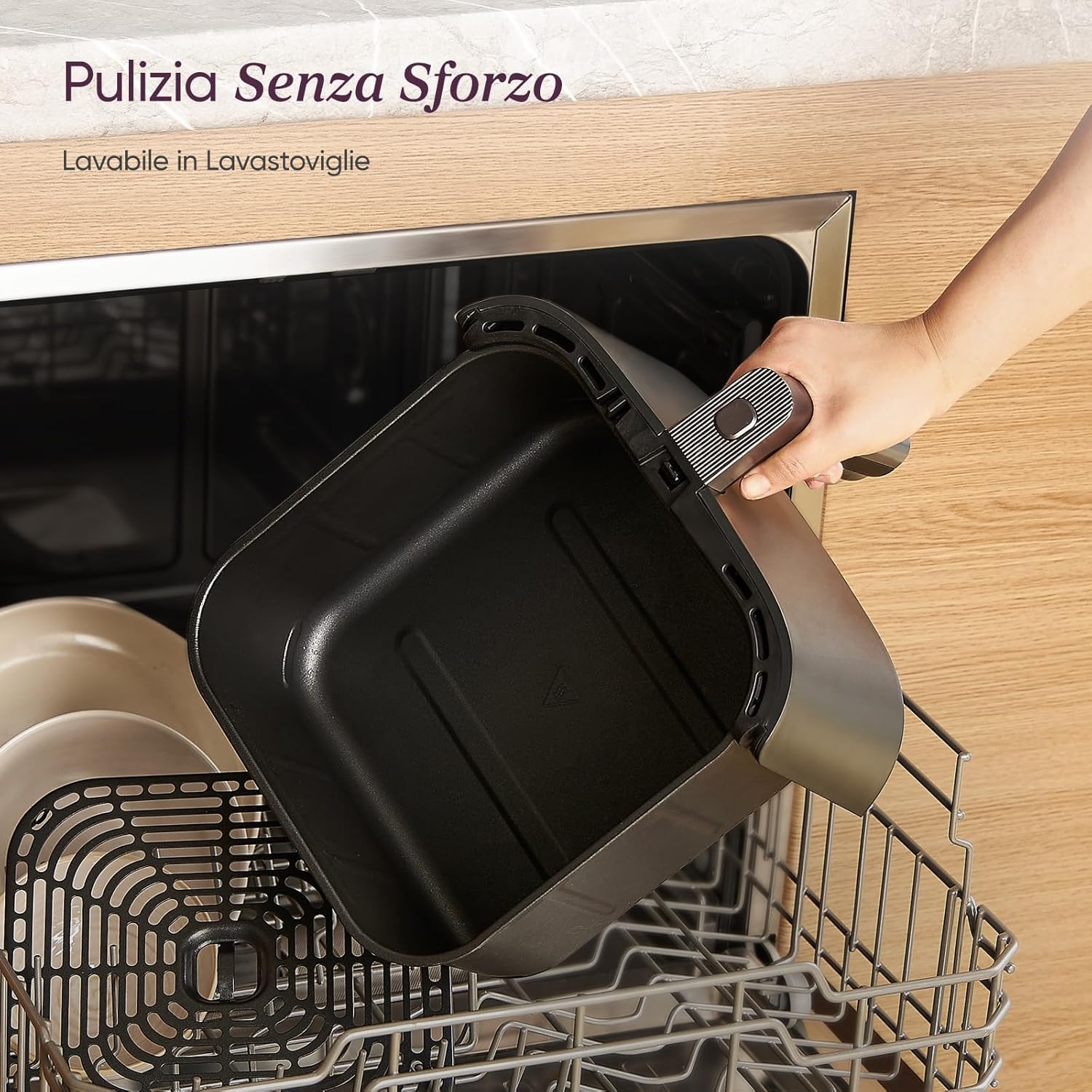 COSORI Friggitrice ad Aria Turbo Blaze 6 Litri, Air Fryer con DC Motore Tecnologia, 9 Funzioni & 5 Velocità della Ventola Automatica, 110 Ricette & 96 Tabelle di Cottura degli Ingredienti, 1725W
