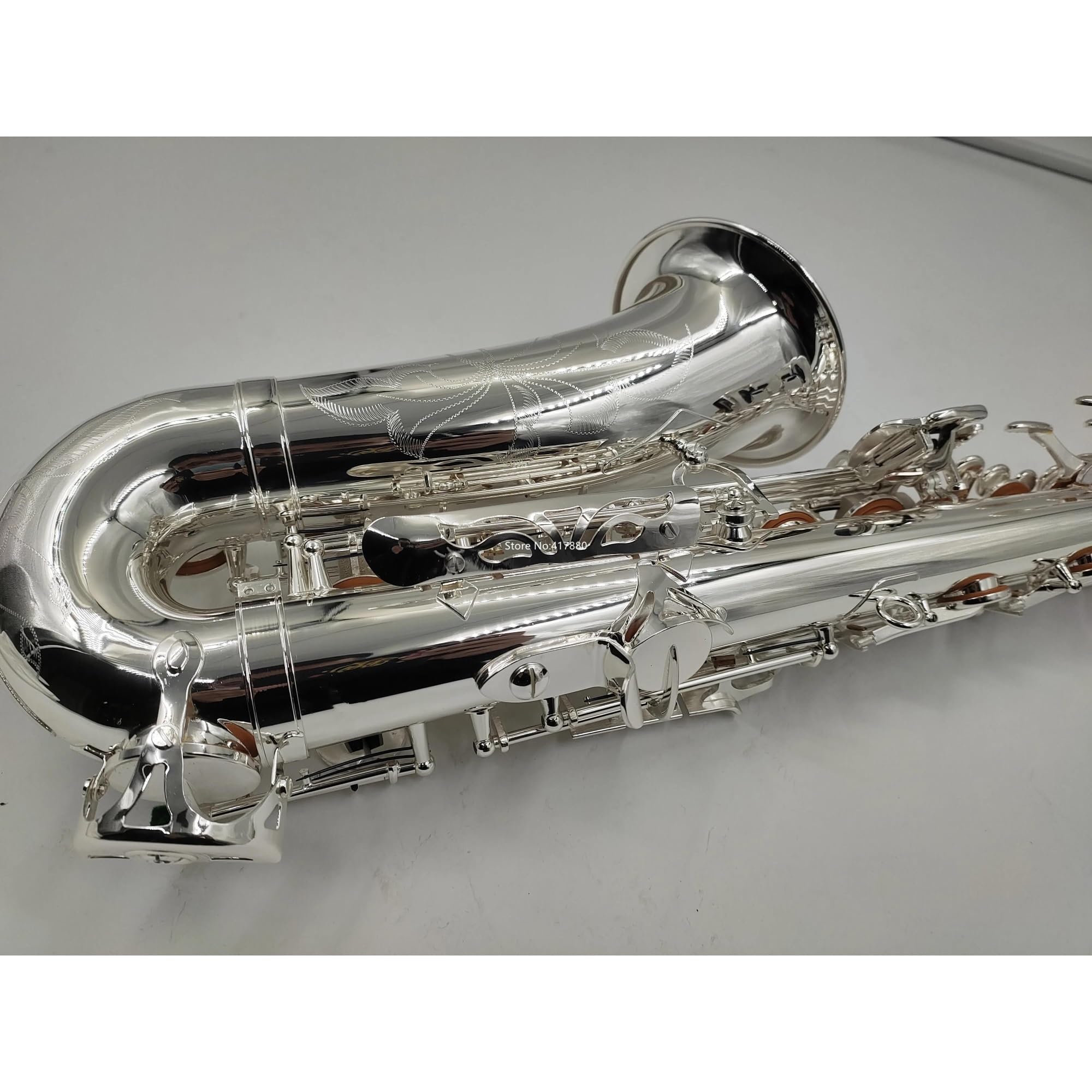 Sassofono per Studenti Strumenti a fiato Sassofono Contralto MIB Mi Placcato Argento Strumento Musicale Professionale con Custodia