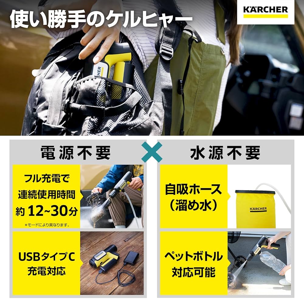 KARCHER ケルヒャーハンディエアー高圧洗浄機 Amazon.限定品 Amazon | 【Amazon.co.jp限定】ケルヒャー(Karcher) コードレス