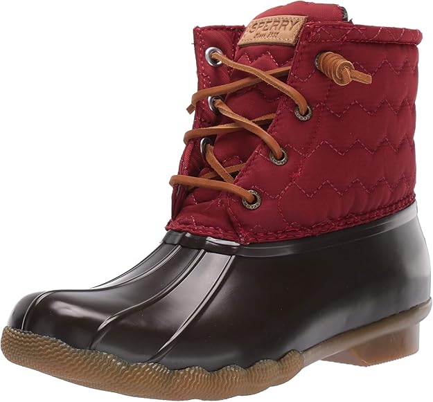 sperry women's saltwater chevron quilt nylon boots