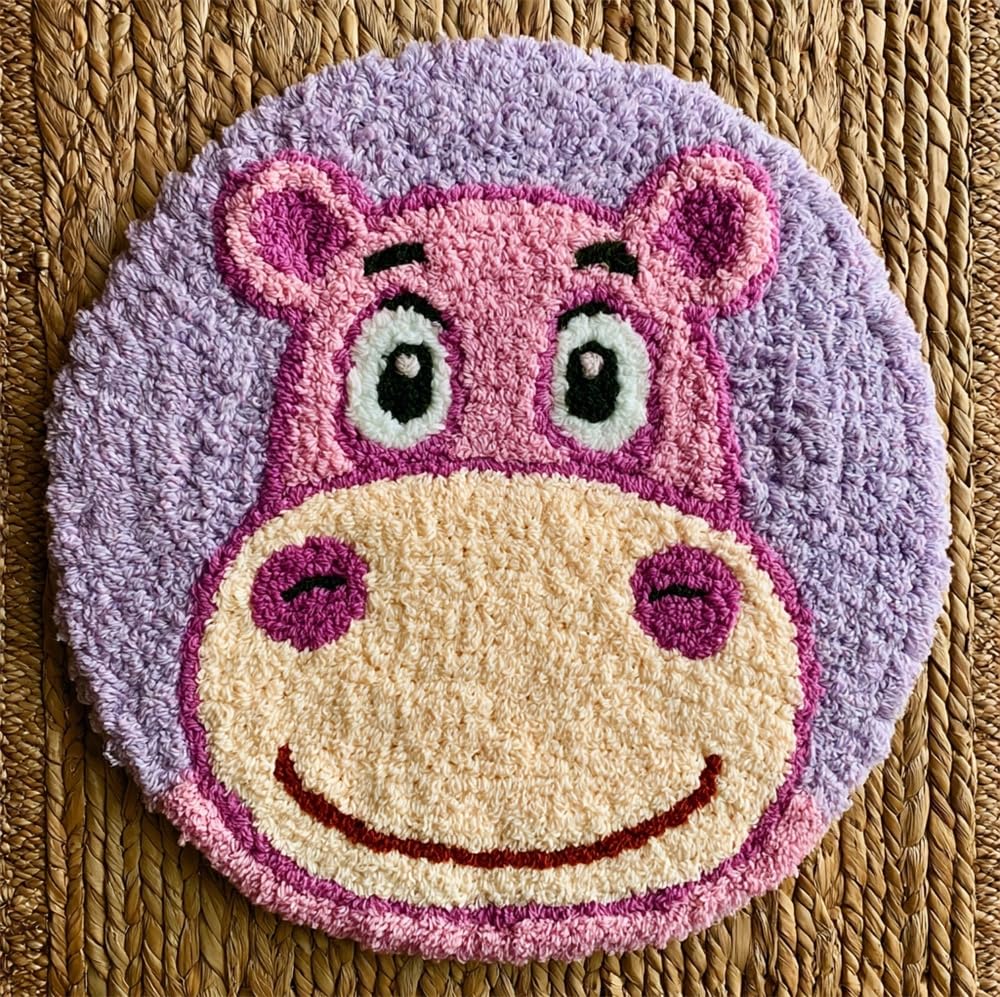 kitphoenix DIY Rug Kit Hippopotamu