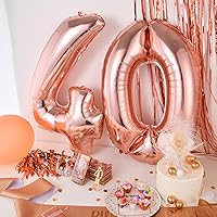 Vista 9 de 24 cajas de abrebotellas con temática de oro rosa para cumpleaños número 40, regalos de fiesta de boda, recuerdos de fiesta de cumpleaños