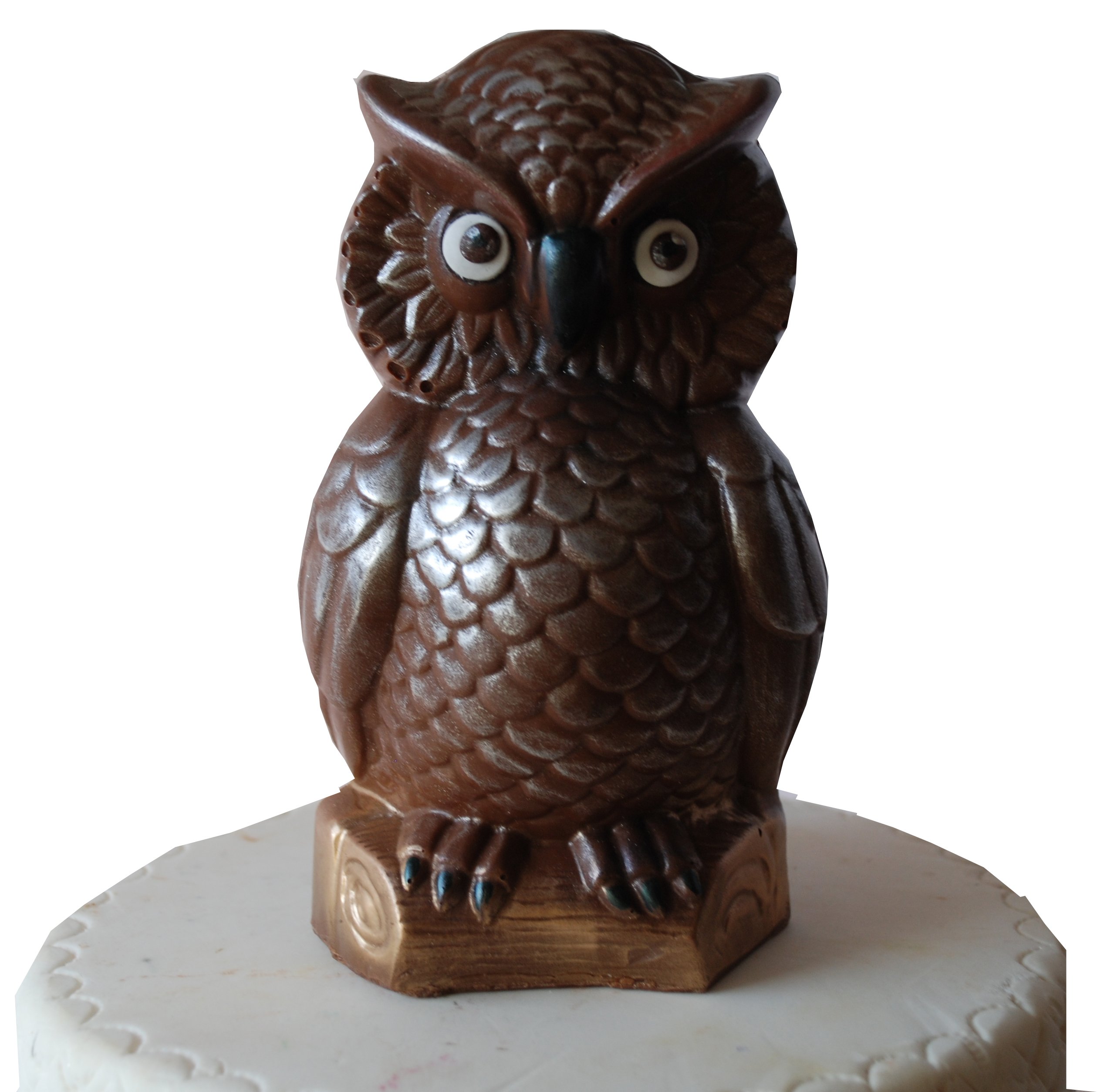 Icingcaketopper Dark Chocolate Owl Handmade From Milk Belgian Chocolate Gift Or Cake Decoration Topper