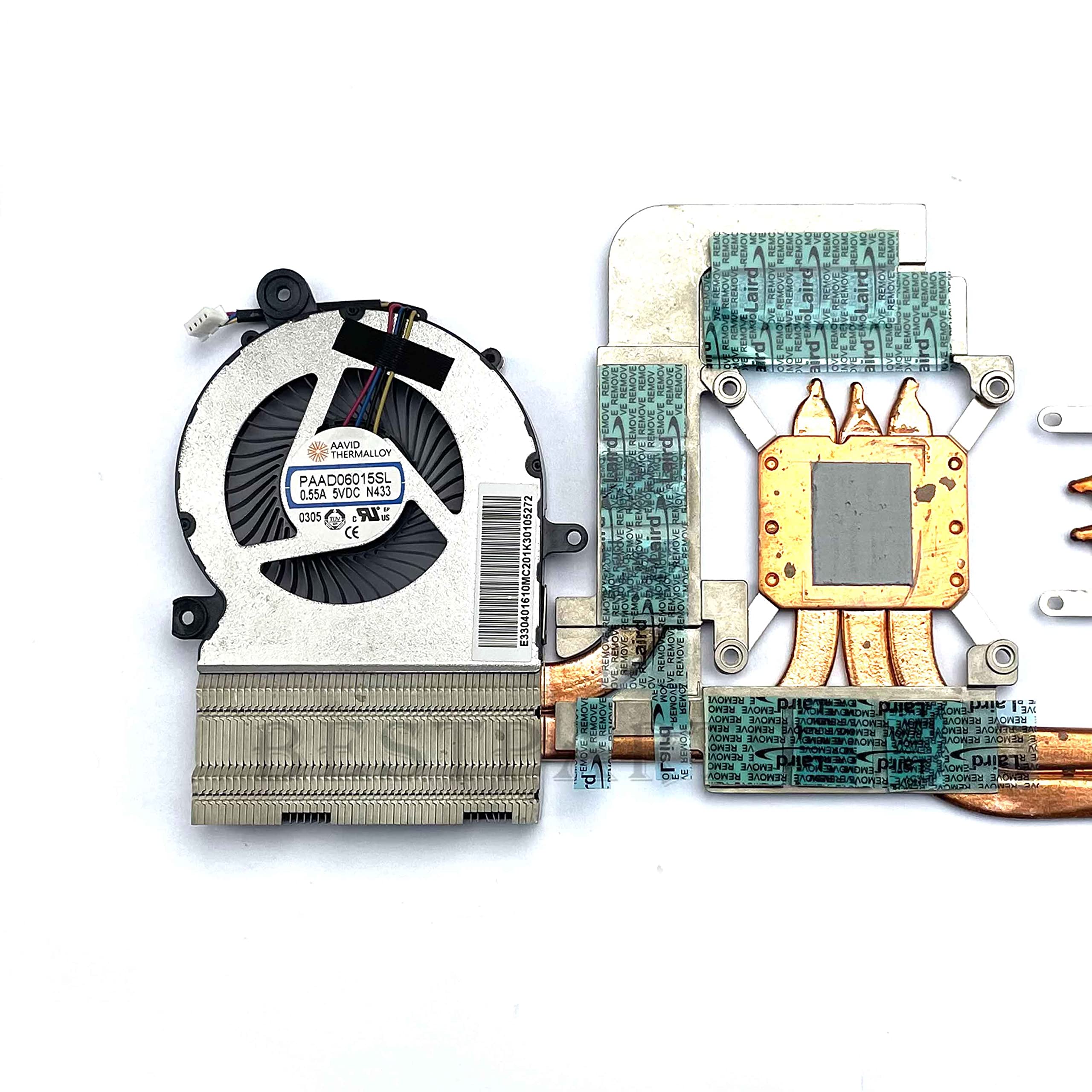 Bestparts Ventilador de refrigeración CPU+GPU con disipador de calor de repuesto para MSI GF65 Thin MS-16W1 PAAD06015SL N433 PABD08008SH N413