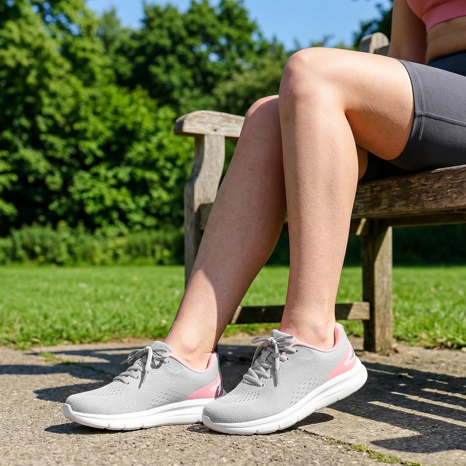 Walking Shoes Women Orthopedic Lace-up Sneakers Arch Support Breathable Tennis Running Shoe for Plantar Fasciitis Bunions