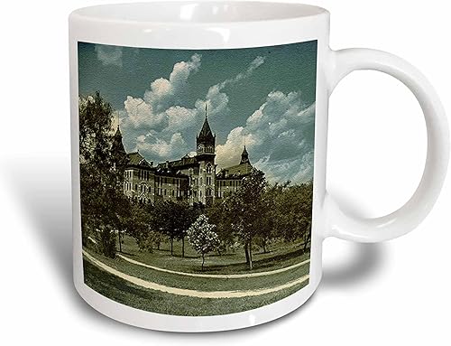 Miniatura 4 de 3dRose Old Main Building At The University Of Texas At Austin In 1903 - Taza de cerámica impresa, 11 onzas, color blanco
