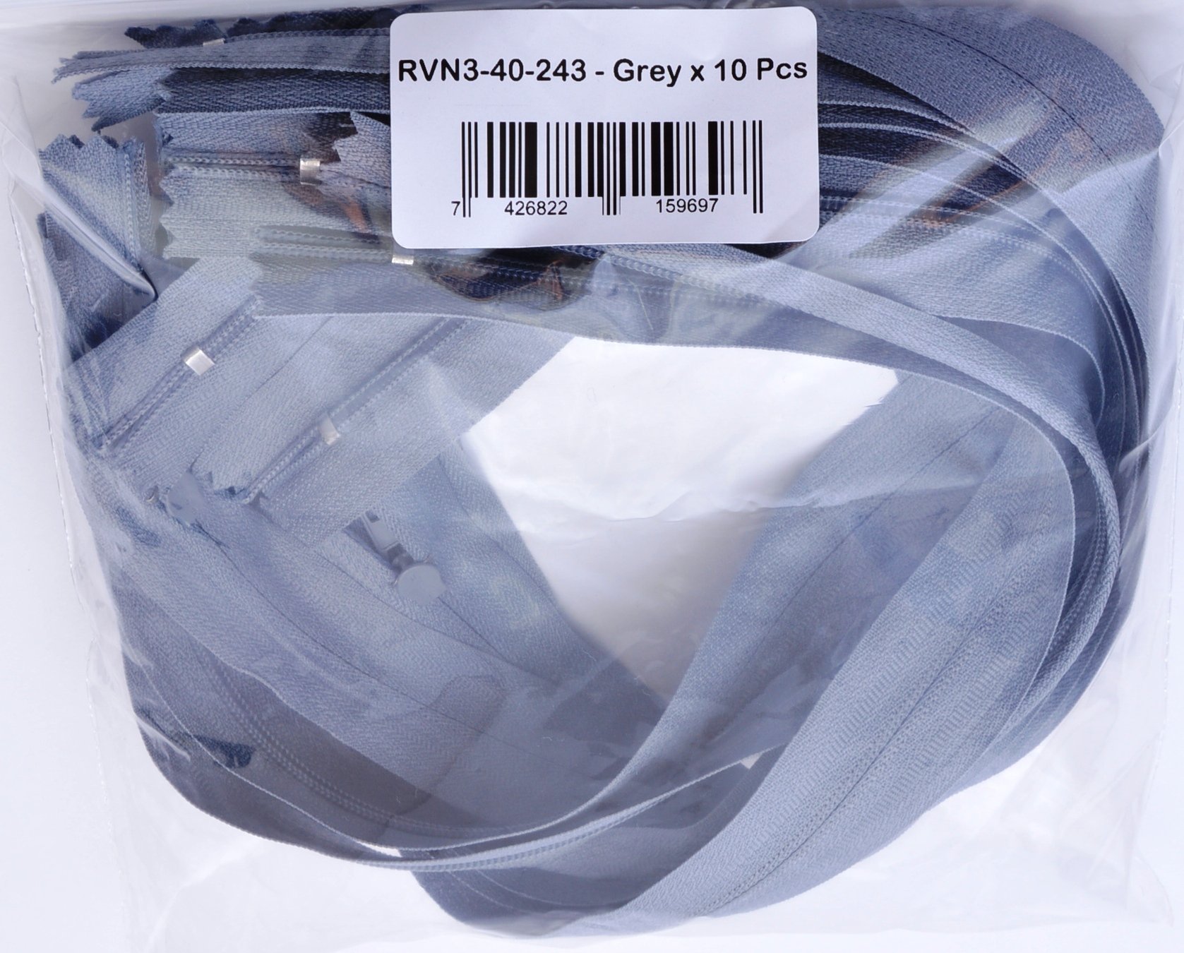 Trimz 40 Cm One-Way Endstück Reißverschluss – Marineblau, 4 Mm Zähne, Polyester (1 Stück)