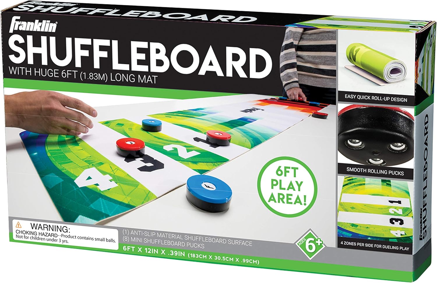 Buy Franklin Sports Shuffleboard Table Game Mats Tabletop