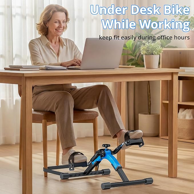 Mini bicicleta plegable para ejercicios con pantalla LED miniatura 6