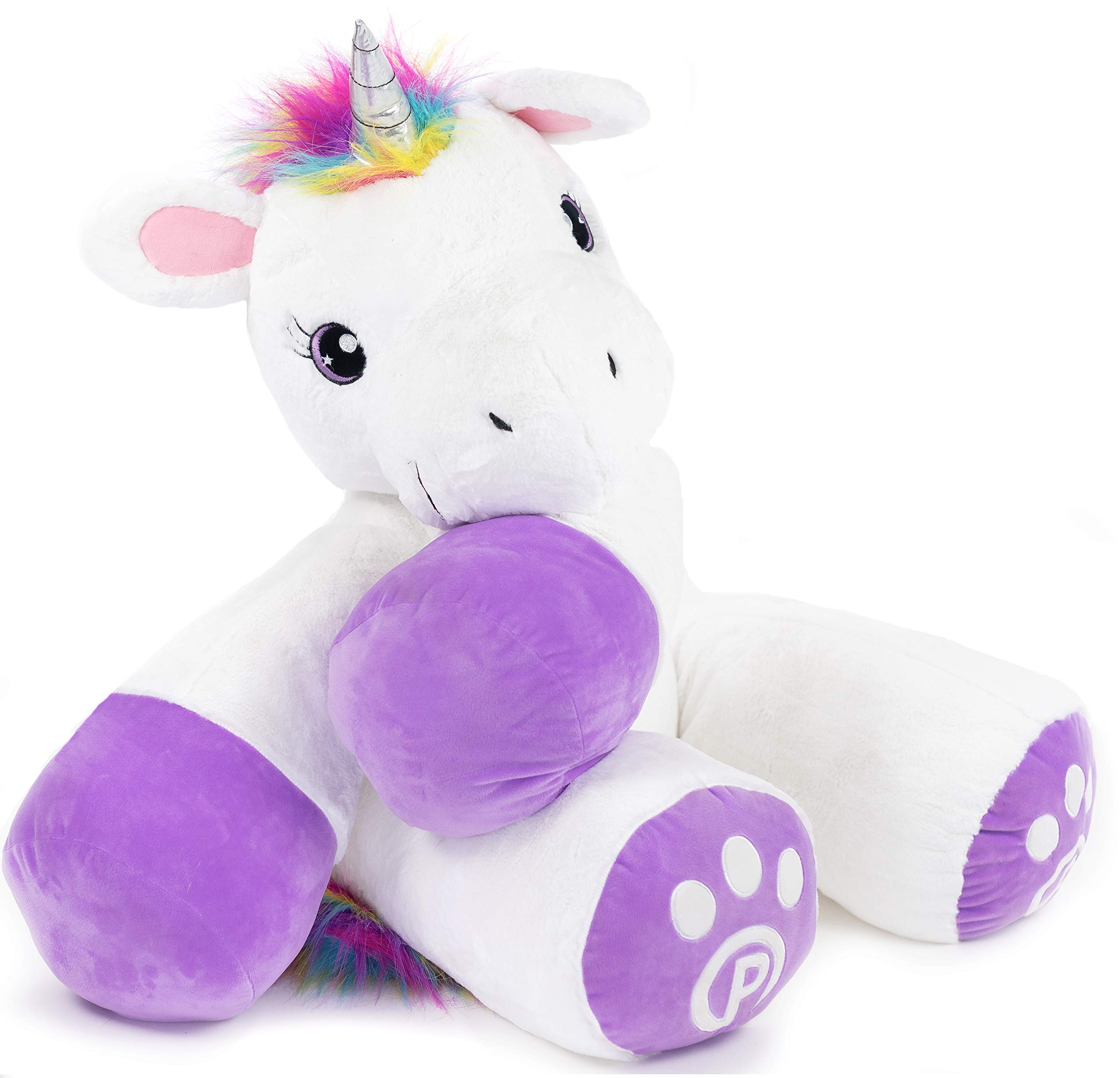 Plushible Poppy The Unicorn Stuffed Animal, 44" Plush Unicorn Toy for Girls & Boys - Machine Washable Plush, Soft Stuffed Animal Toy, Gift's Day Gift