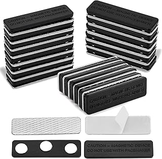 LoveBB 20 Pair Curtain Magnets Closure with Adhesive, Magnetic Curtain Closure Clips Blackout Blind Accessory