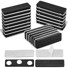 LoveBB 20 Pair Curtain Magnets Closure with Adhesive, Magnetic Curtain Closure Clips Blackout Blind Accessory