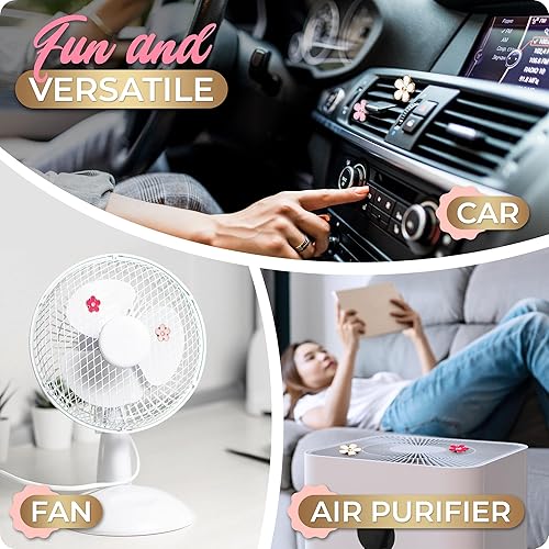 Miniatura 7 de Accesorios de coche para niñas, ambientador de coche, decoración rosa para adolescentes, mujeres, bonitos clips de ventilación, decoración estética
