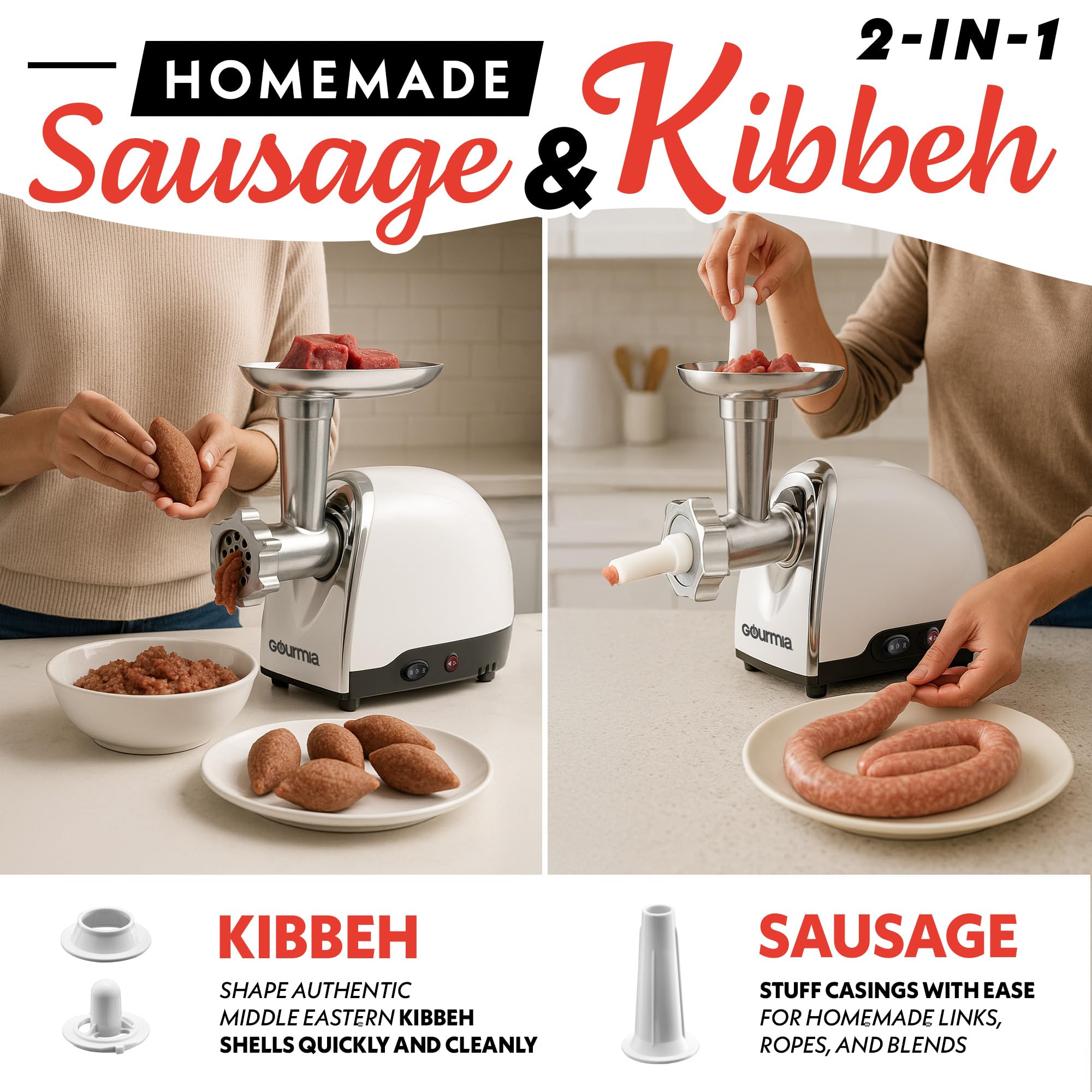 Amazon.com: Gourmia Electric Meat Grinder – 500W Commercial Grade