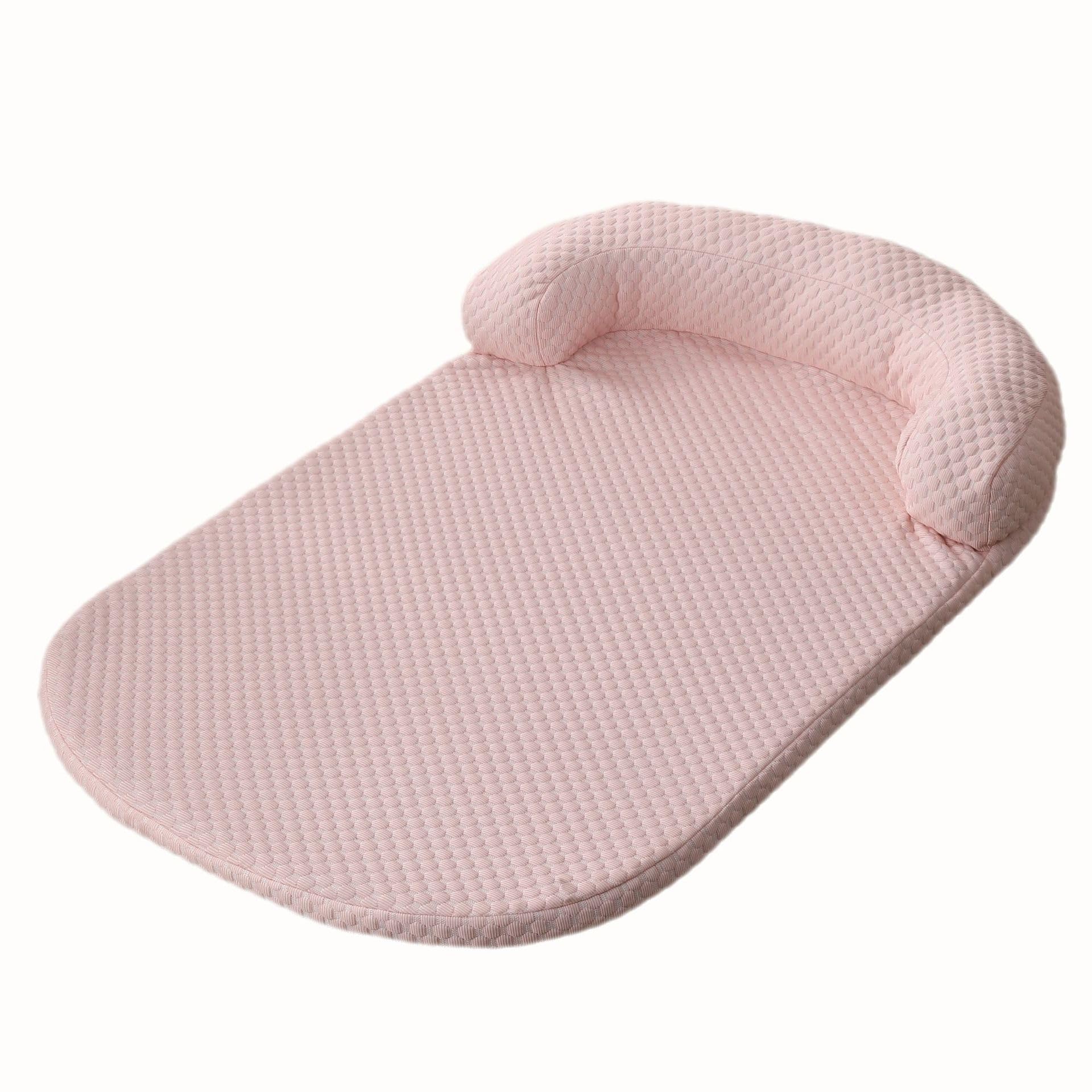 Odświeżające legowisko dla psa z poduszką wodną i poduszką, wodoodporna mata chłodząca dla średnich i małych psów-Pink||XL - 120x75cm
