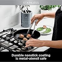 Vista 4 de Ninja Foodi NeverStick C69500 - Juego de 10 piezas, utensilios de cocina, acero inoxidable