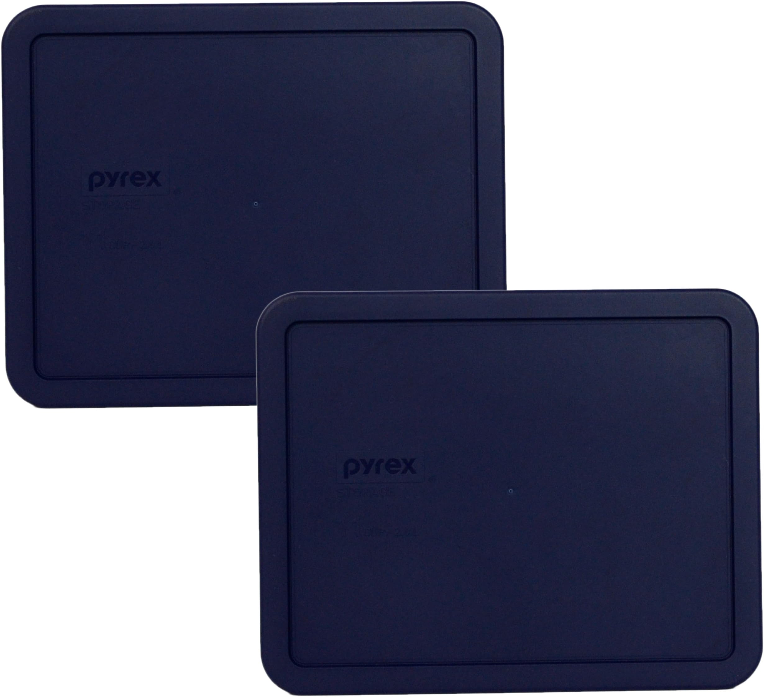 Pyrex 7212-PC 11 Cup Blue Food Storage Replacement Lid (2-Pack) - Made in USA