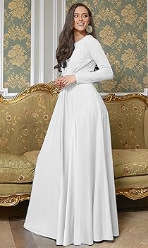 koh koh Womens Long Full Sleeve Sleeves Flowy Empire Waist