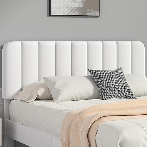 Miniatura 4 de VECELO Base de cama tapizada tamaño Queen con cabecera ajustable, base de colchón con plataforma de terciopelo, soporte de listones de madera