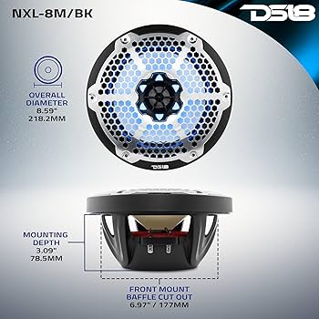 蘭丸 Amazon.com: DS18 NXL-8M/BK - 2-Way Car Speaker with Integrated
