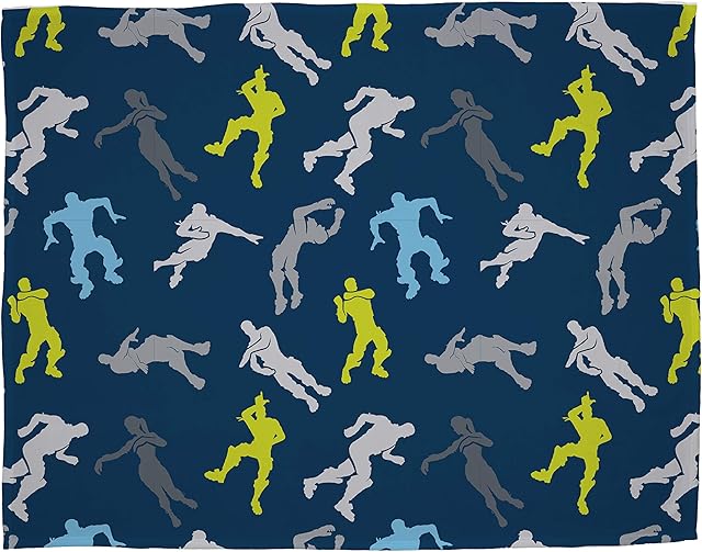 Official Fortnite Floss Fleece Blanket Throw | Blue Dabs Design Super Soft Blanket | Perfect For Any Bedroom