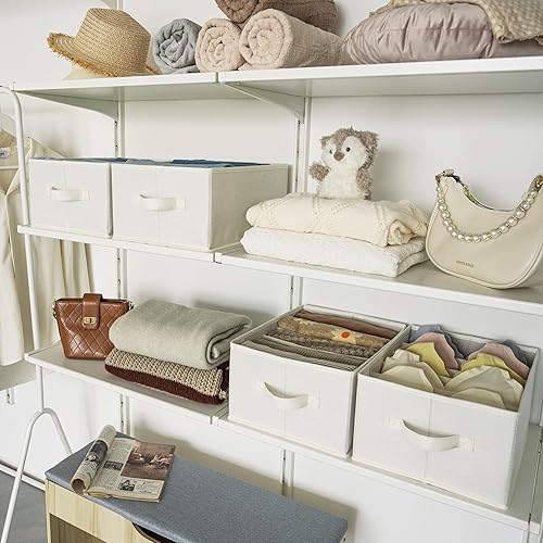 Miniatura 7 de GRANNY SAYS Organizador de cajones para ropa, organizador de ropa de armario, organizador de ropa de 5 rejillas para ropa plegada, organizador de