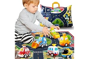 Press and Go Engineering Cars for Kids Ages 1-6
